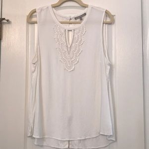 Stitch Fix Embroidered Detail Tank Blouse